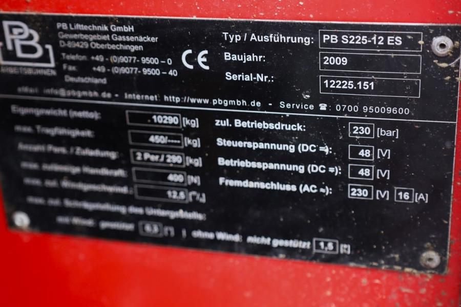 Teleskoparbeitsbühne tipa Sonstige PB LIFT S225-12ES Electric, 22.5m Working Height, 450, Gebrauchtmaschine u Groenlo (Slika 7)
