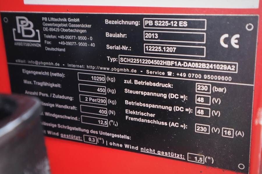 Teleskoparbeitsbühne типа Sonstige PB LIFT S225-12ES Electric, 4x2 Drive, 22.5m Working, Gebrauchtmaschine в Groenlo (Фотография 7)