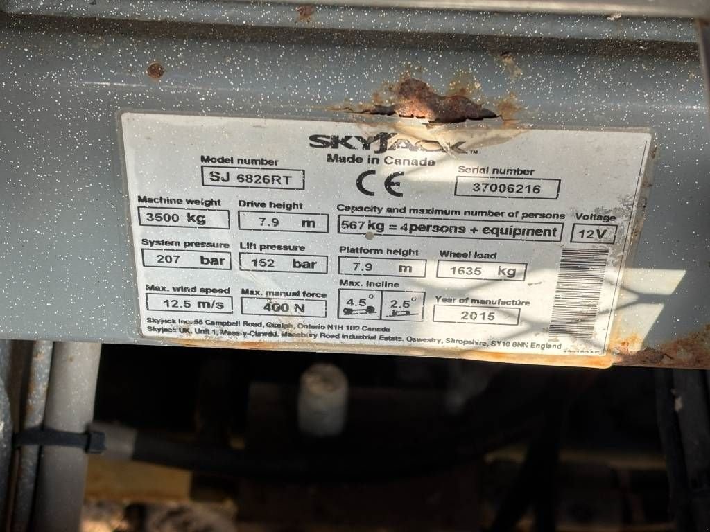 Teleskoparbeitsbühne typu Sonstige Sky Jack SJ 6826 RT 6826 4x4 hoogwerker 10 meter skyjack, Gebrauchtmaschine w Hooge mierde (Zdjęcie 5)