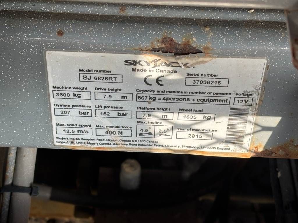Teleskoparbeitsbühne typu Sonstige Sky Jack SJ 6826 RT 6826 4x4 hoogwerker 10 meter skyjack, Gebrauchtmaschine w Hooge mierde (Zdjęcie 7)