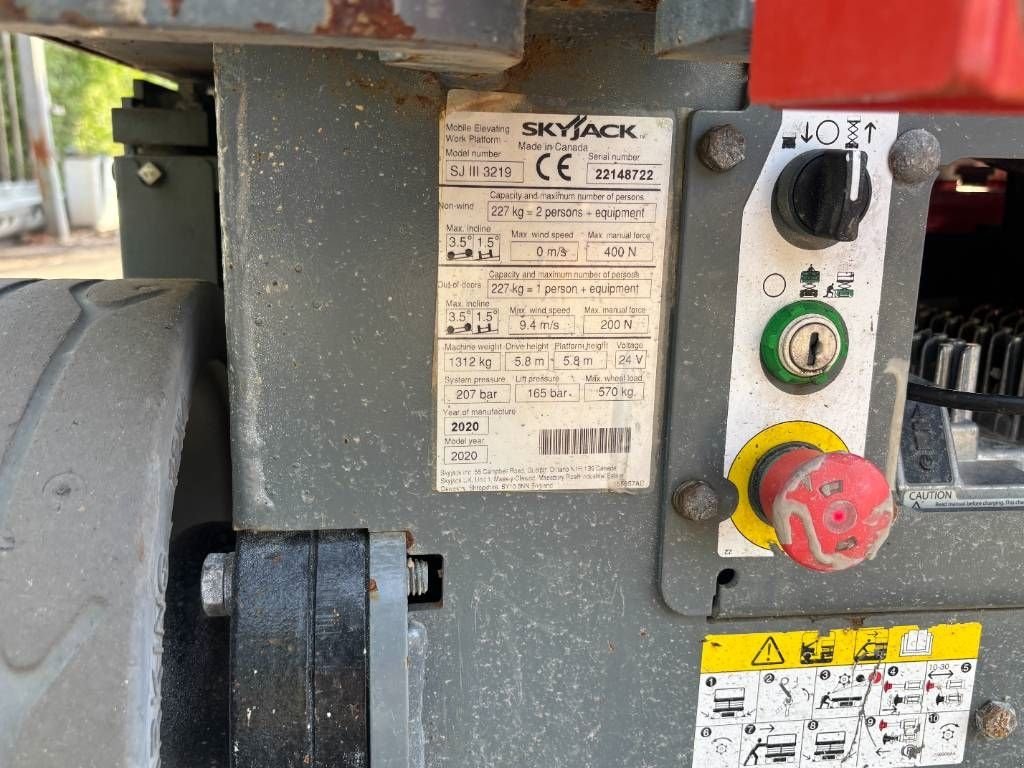 Teleskoparbeitsbühne tip Sonstige Sky Jack SJ3219 8m schaarhoogwerker elektro schaarlift, Gebrauchtmaschine in Hooge mierde (Poză 10)