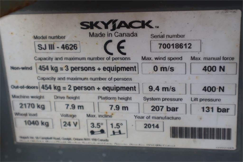 Teleskoparbeitsbühne типа Sonstige Sky Jack SJ4626 Electric, 10m Working Height, 454kg Capacit, Gebrauchtmaschine в Groenlo (Фотография 8)