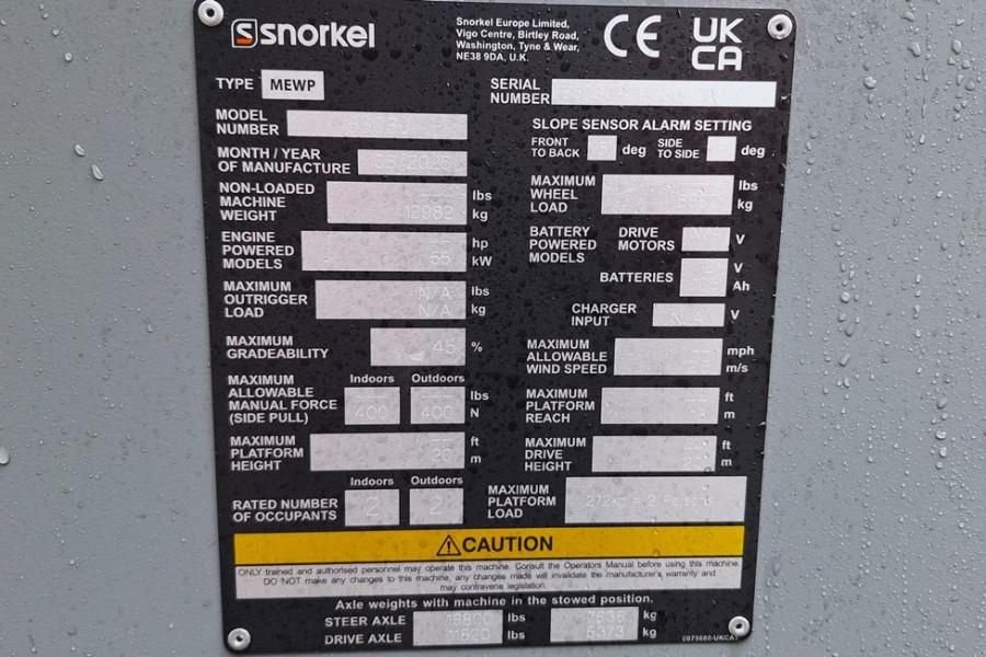 Teleskoparbeitsbühne tip Sonstige Snorkel 660SJ Valid Inspection, *Guarantee! CE, Diesel, 4x, Gebrauchtmaschine in Groenlo (Poză 7)