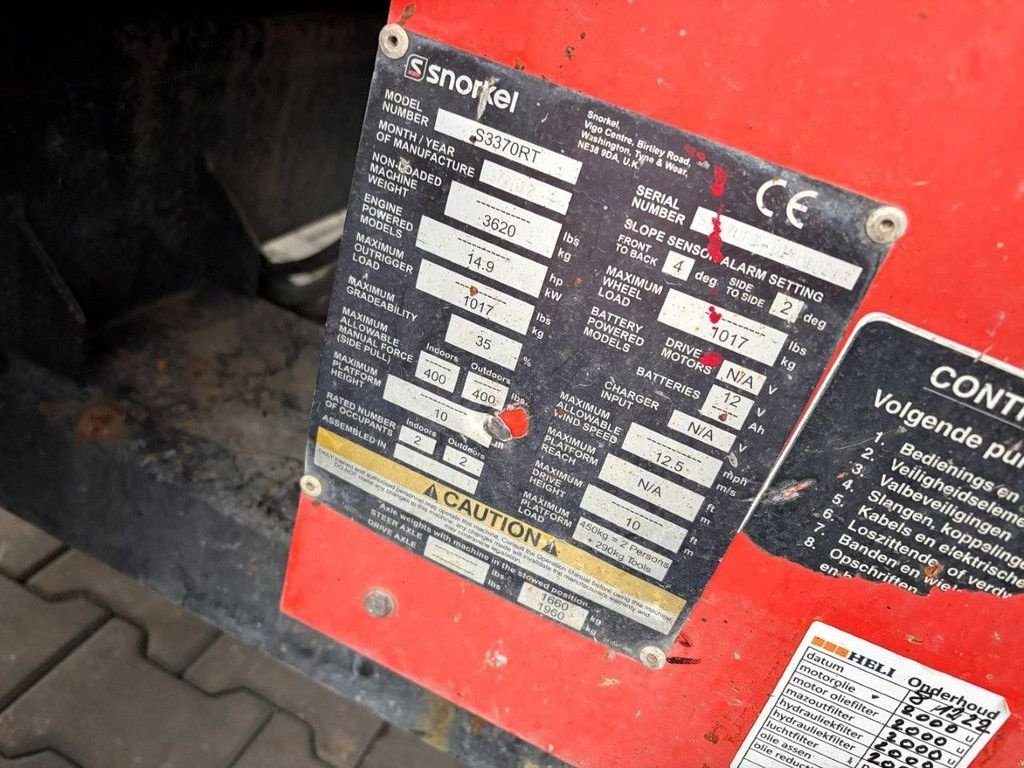 Teleskoparbeitsbühne типа Sonstige Snorkel S3370RT, Gebrauchtmaschine в Antwerpen (Фотография 7)