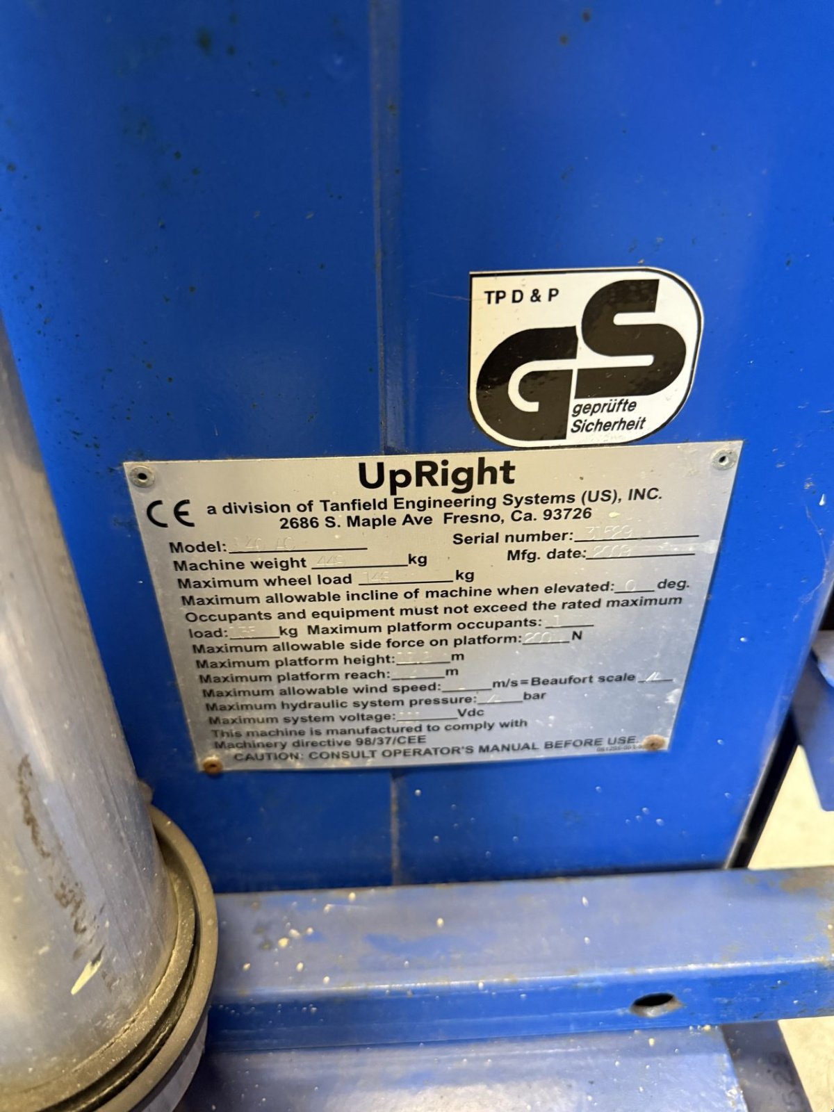 Teleskoparbeitsbühne a típus Sonstige UPRIGT U 40 AC, Gebrauchtmaschine ekkor: Heythuysen (Kép 4)