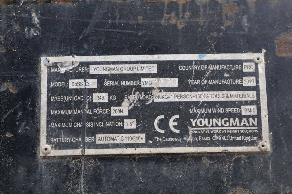 Teleskoparbeitsbühne от тип Sonstige Youngman BoSS X3, Gebrauchtmaschine в Antwerpen (Снимка 11)