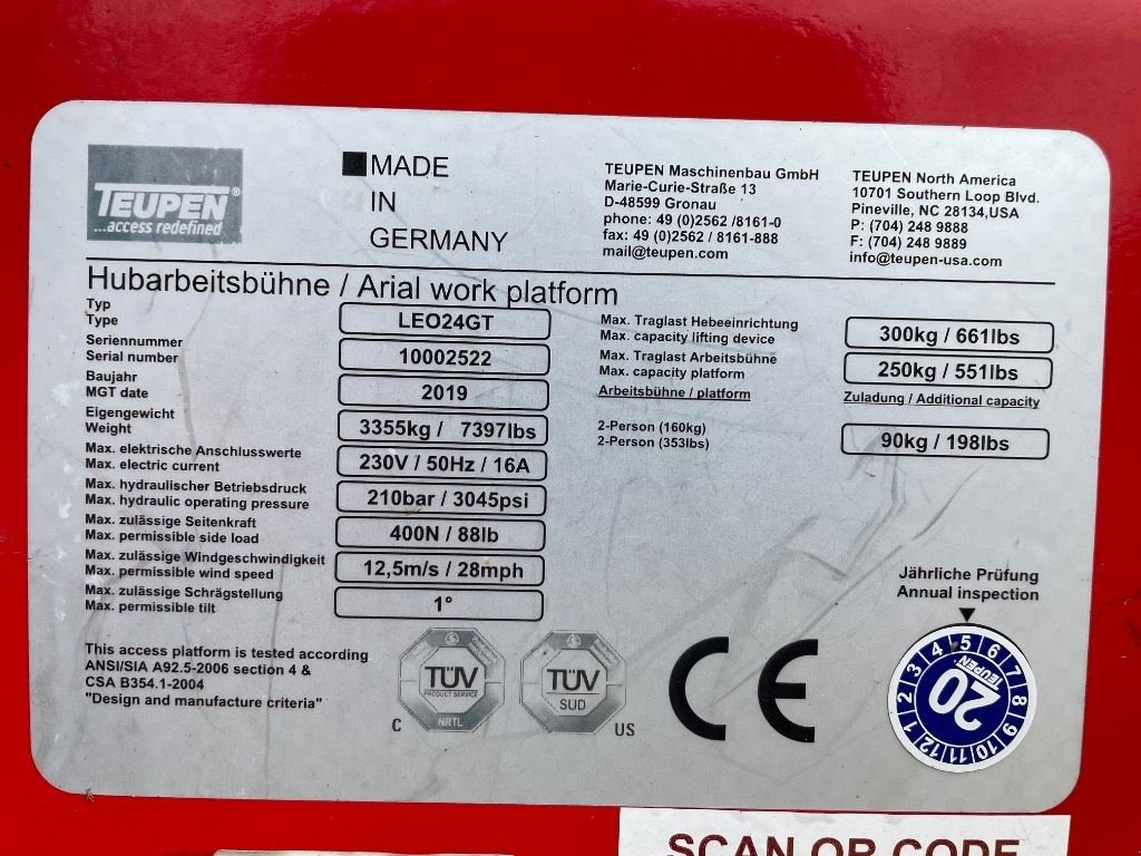 Teleskoparbeitsbühne типа Teupen Leo 24 GT SOLD, Gebrauchtmaschine в WIJCHEN (Фотография 3)