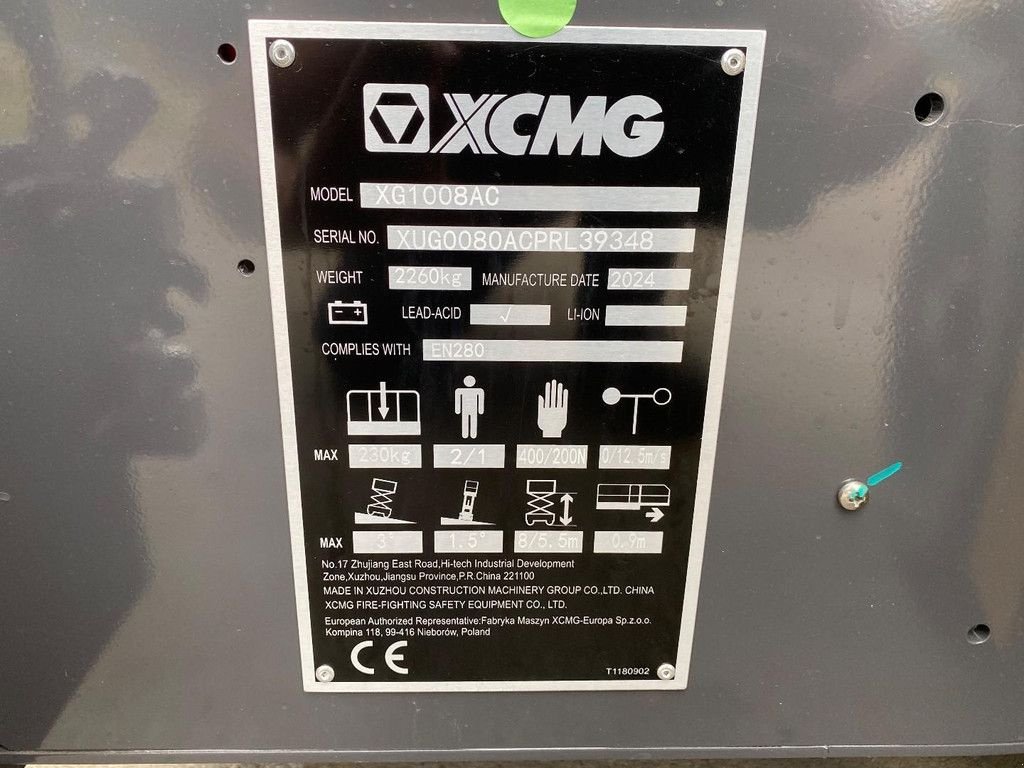 Teleskoparbeitsbühne des Typs XCMG XG1008AC, Neumaschine in 's-Heer Arendskerke (Bild 7)