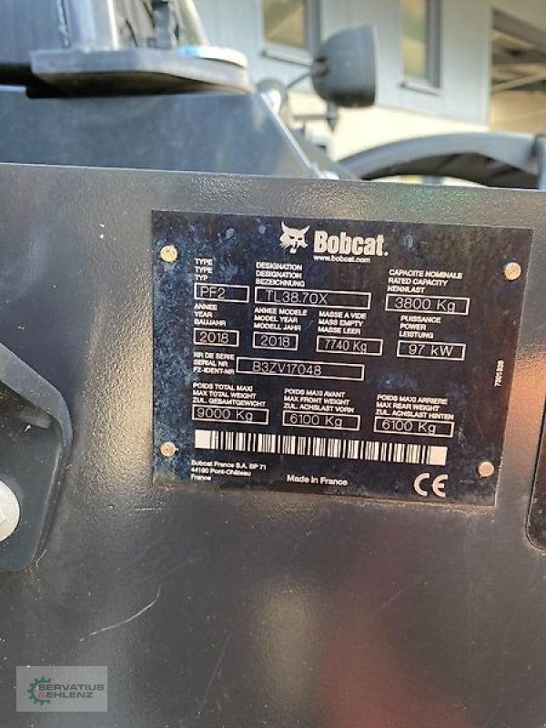 Teleskoplader typu Bobcat TL 38.70 HF mit nur 2600 Stunden, inkl. 3 Werkzeugen, 40 km/h, Gebrauchtmaschine v Rittersdorf (Obrázek 16)