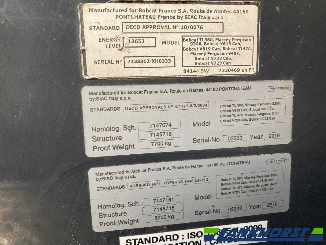 Teleskoplader du type Bobcat TL470XHF, Gebrauchtmaschine en Emsbüren (Photo 15)