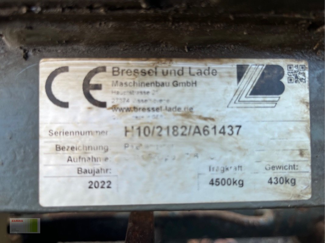 Teleskoplader типа Bressel & Lade H10 Palettengabel, 1.800 mm, 4.500kg #Teleskoplader, Gebrauchtmaschine в Risum-Lindholm (Фотография 5)