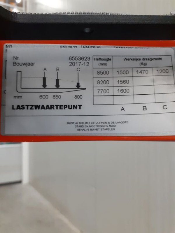 Teleskoplader del tipo BT RRE160H, Gebrauchtmaschine In Barneveld (Immagine 8)