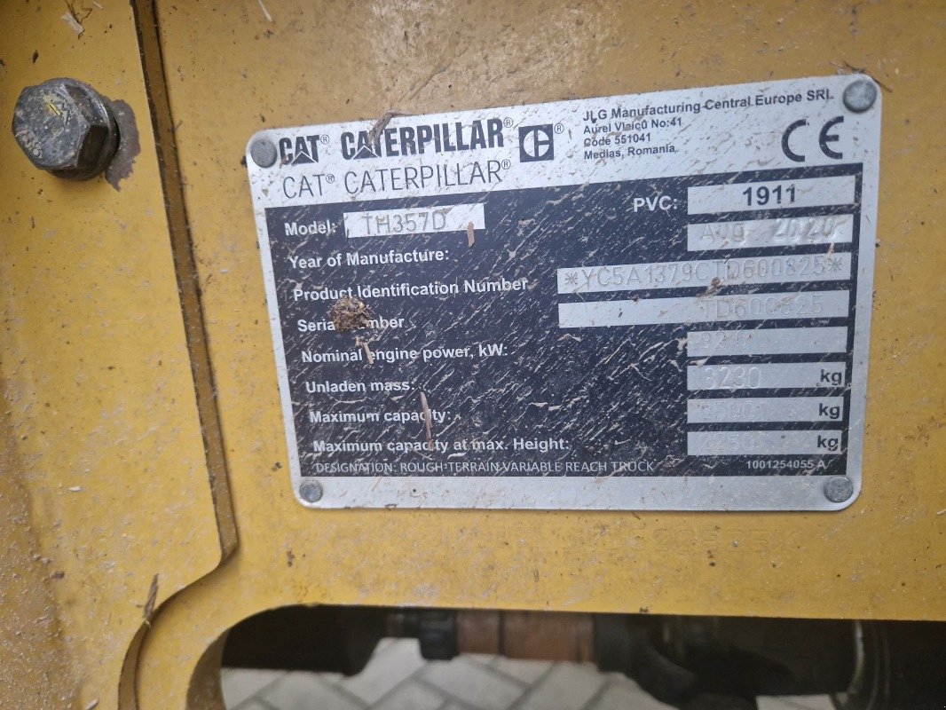 Teleskoplader typu CAT TH357D, Gebrauchtmaschine v Neubrandenburg (Obrázek 12)
