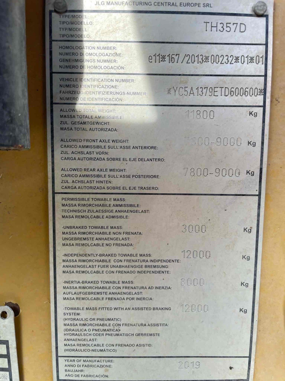 Teleskoplader Türe ait Caterpillar TH357DAG PERFORMANCE, Gebrauchtmaschine içinde SAINT CLAIR SUR ELLE (resim 11)