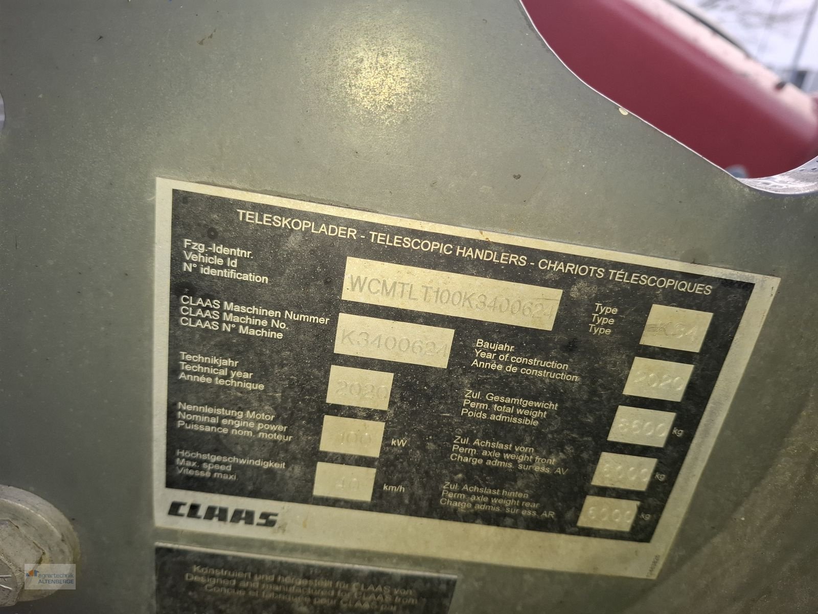 Teleskoplader типа CLAAS 1033 Scorpion VARIPOWER, Gebrauchtmaschine в Altenberge (Фотография 15)