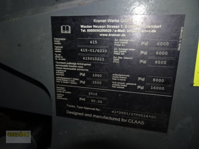 Teleskoplader typu CLAAS 6030, Gebrauchtmaschine v Greven (Obrázek 20)