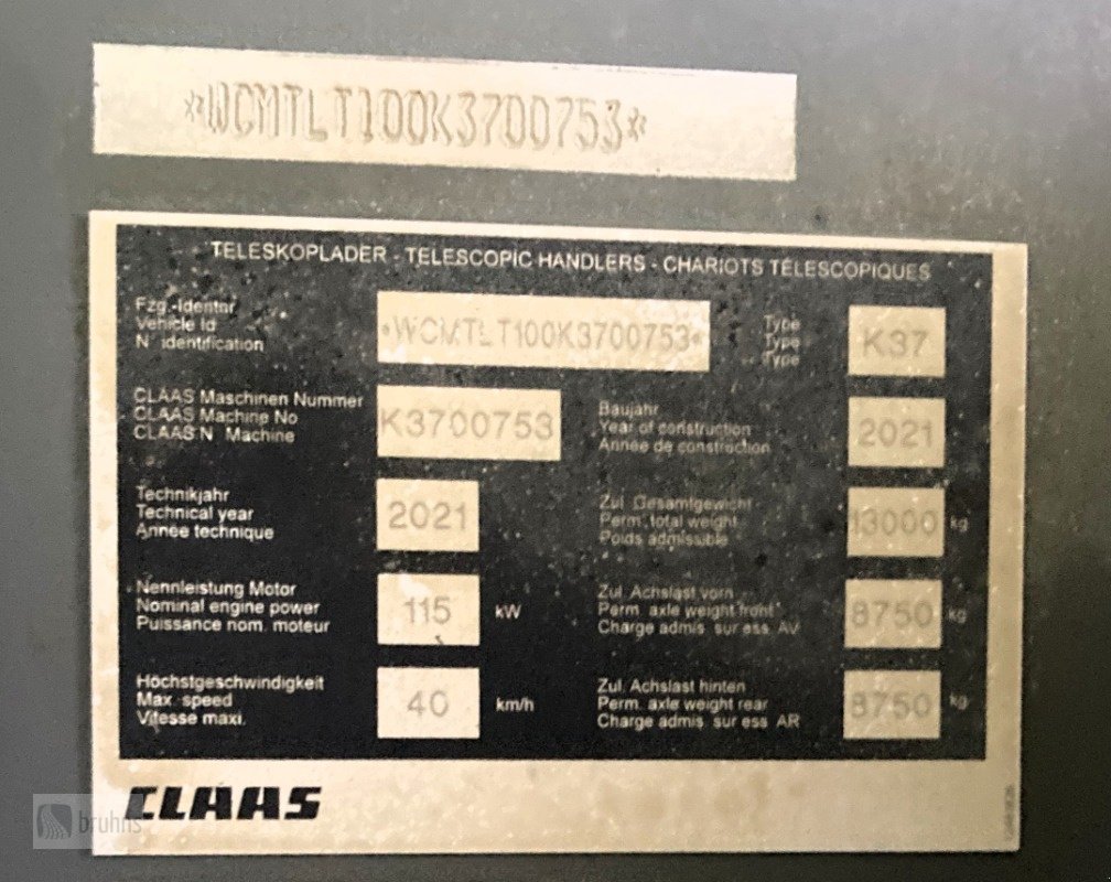 Teleskoplader a típus CLAAS Scorpion 756 VarioPowr Plus, Gebrauchtmaschine ekkor: Karstädt (Kép 14)