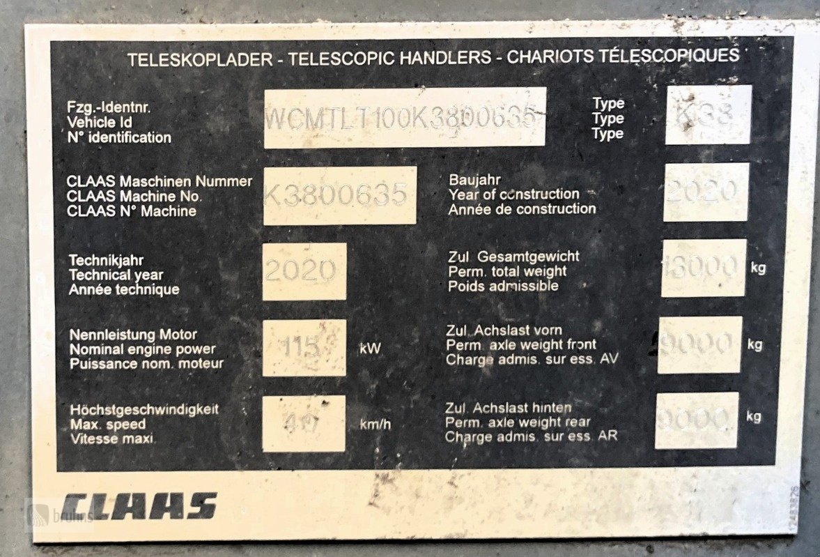 Teleskoplader типа CLAAS Scorpion 960, Gebrauchtmaschine в Karstädt (Фотография 17)