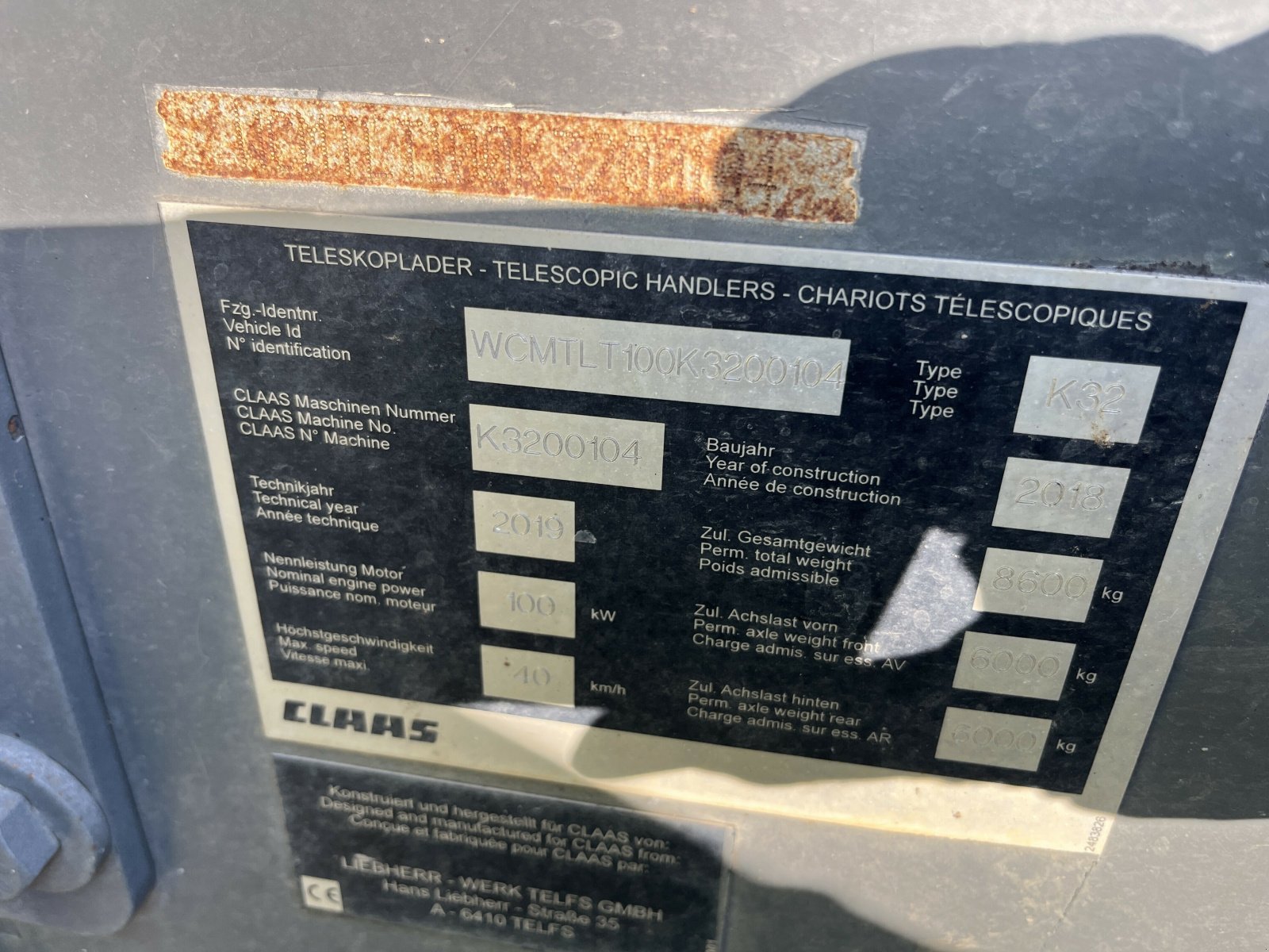 Teleskoplader des Typs CLAAS TELESCOPIQUE SCORPION 736, Gebrauchtmaschine in PONTIVY (Bild 6)