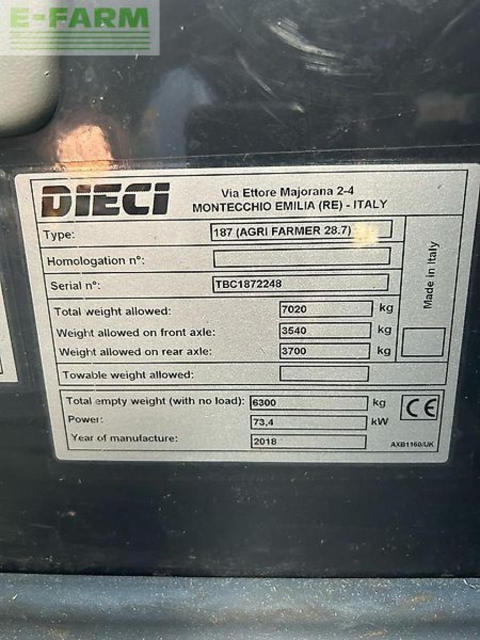 Teleskoplader des Typs DIECI 28.7 agri farmer, Gebrauchtmaschine in ag BROEKLAND (Bild 16)