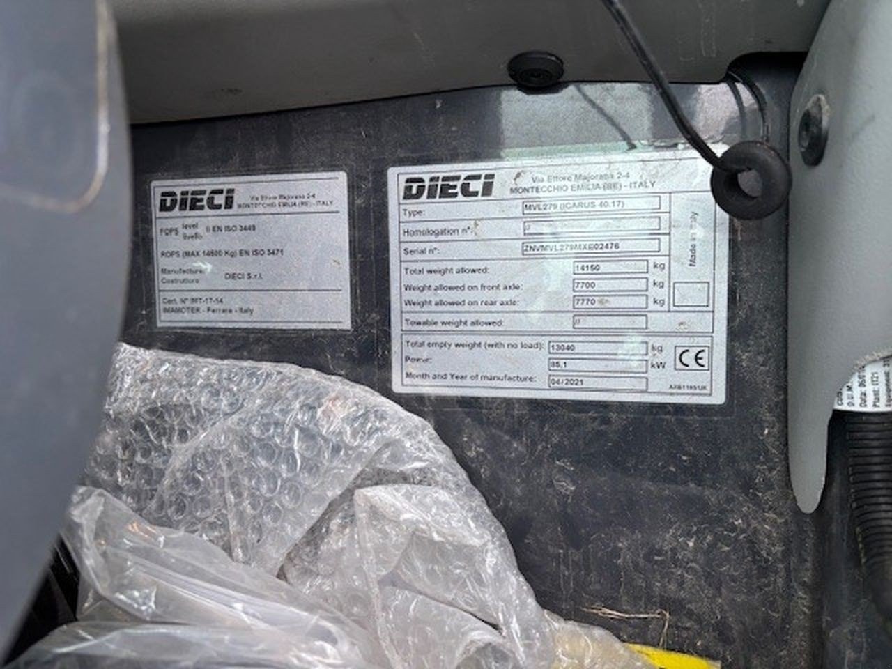 Teleskoplader типа DIECI 40.17, Gebrauchtmaschine в Skive (Фотография 10)