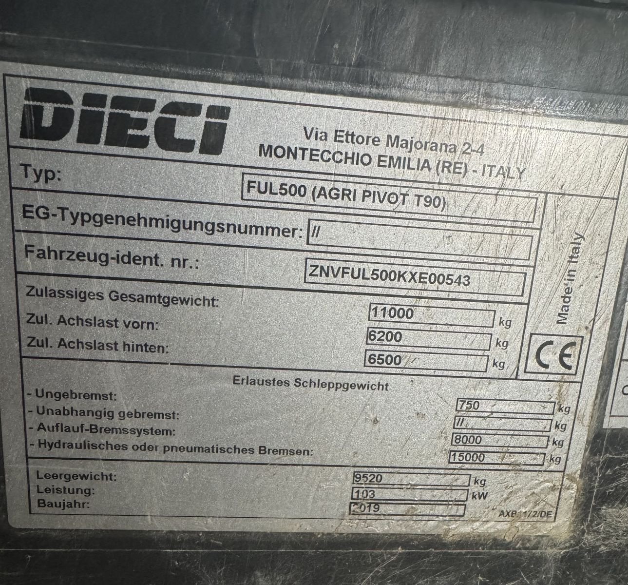 Teleskoplader typu DIECI AGRI PIVOT T90, Gebrauchtmaschine w Pischelsdorf am Engelbach (Zdjęcie 5)