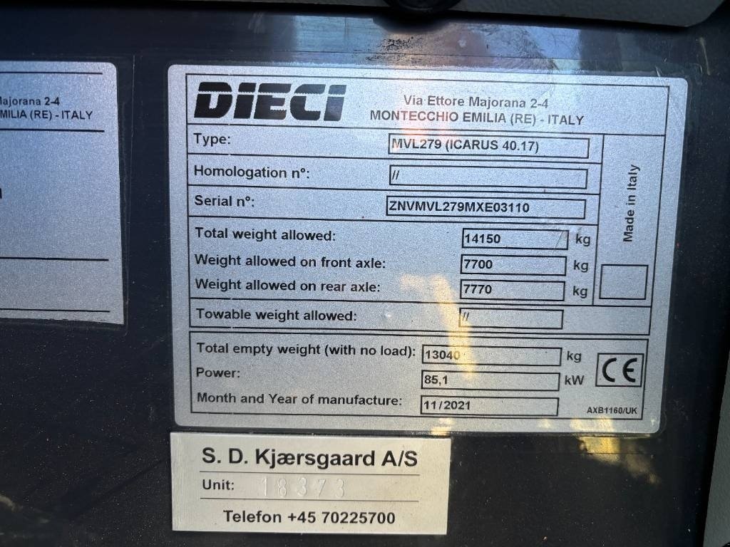 Teleskoplader от тип DIECI Icarus 40.17, Gebrauchtmaschine в Brønderslev (Снимка 23)