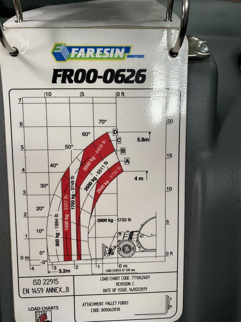 Teleskoplader typu Faresin 6.26, Gebrauchtmaschine v Bredsten (Obrázek 6)
