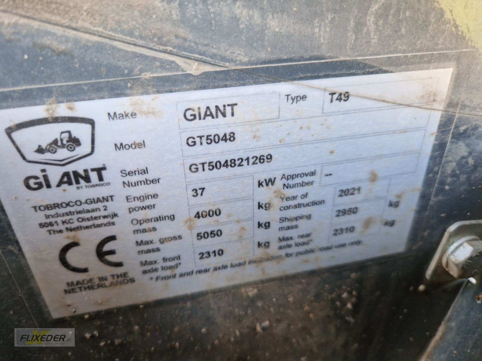 Teleskoplader des Typs GiANT GT5048 Telehoftraktor, Gebrauchtmaschine in Pattigham (Bild 8)