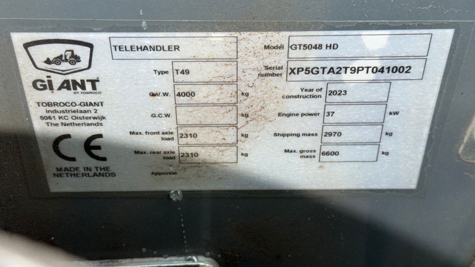 Teleskoplader del tipo GiANT GT5048, Gebrauchtmaschine en Gjerlev J. (Imagen 17)