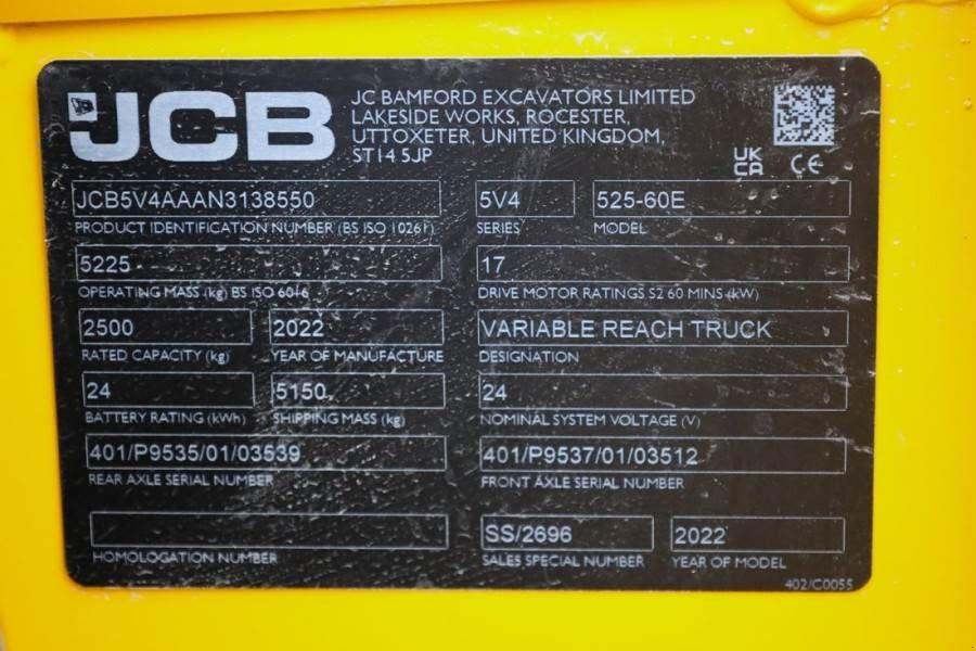 Teleskoplader typu JCB 525-60E Valid inspection, *Guarantee! Fully Electr, Gebrauchtmaschine v Groenlo (Obrázek 7)