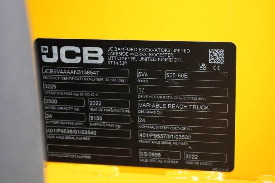 Teleskoplader typu JCB 525-60E Valid inspection, *Guarantee! Fully Electr, Gebrauchtmaschine v Groenlo (Obrázek 7)