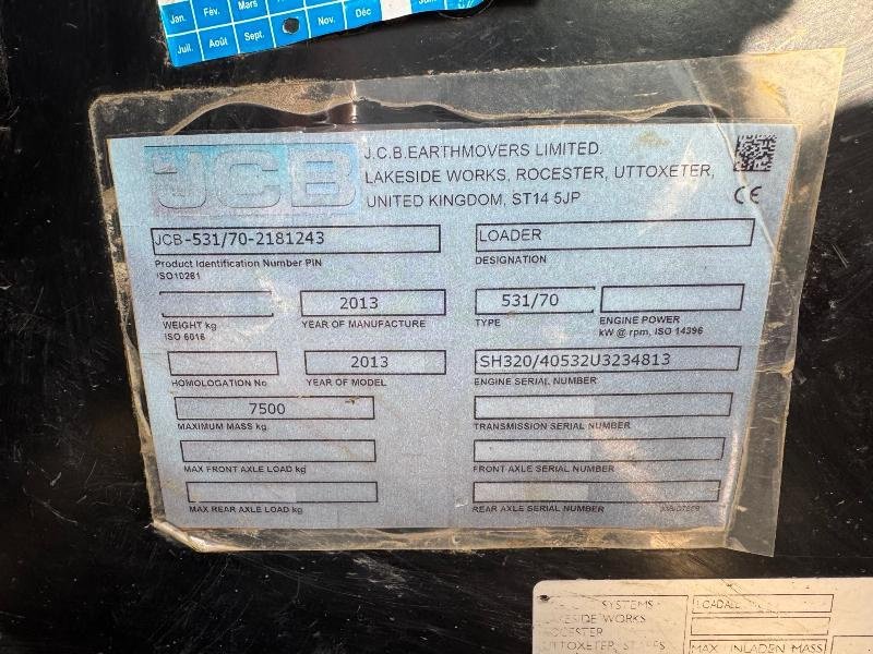 Teleskoplader of the type JCB 531-70, Gebrauchtmaschine in Wargnies Le Grand (Picture 8)