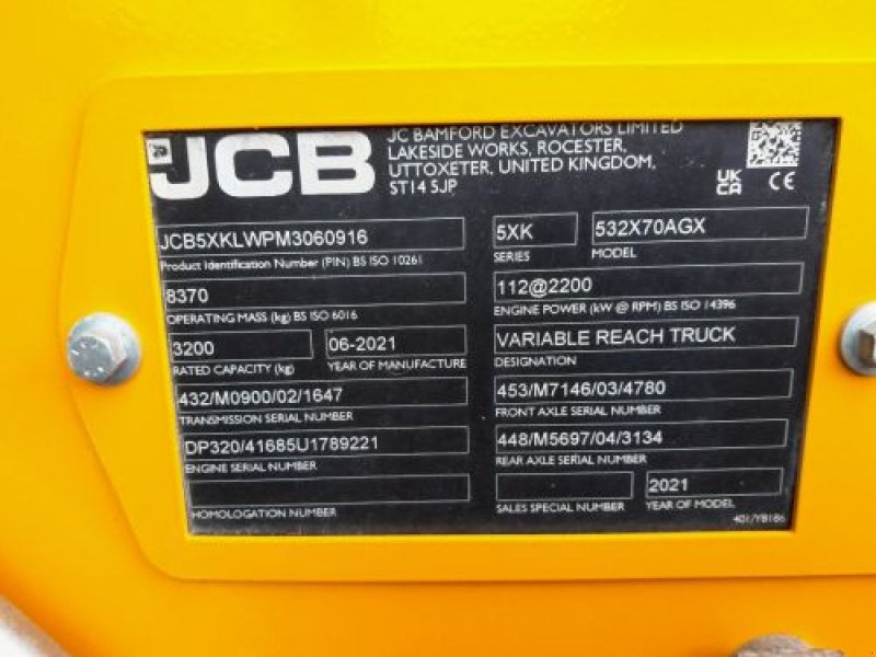 Teleskoplader des Typs JCB 53270AGXDTVTT5, Gebrauchtmaschine in Sainte Menehould (Bild 11)
