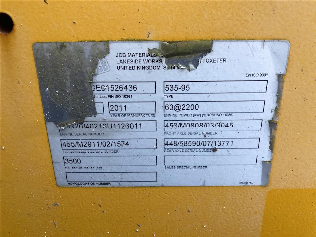 Teleskoplader typu JCB 535-95 Agri, Gebrauchtmaschine v Roskilde (Obrázek 11)