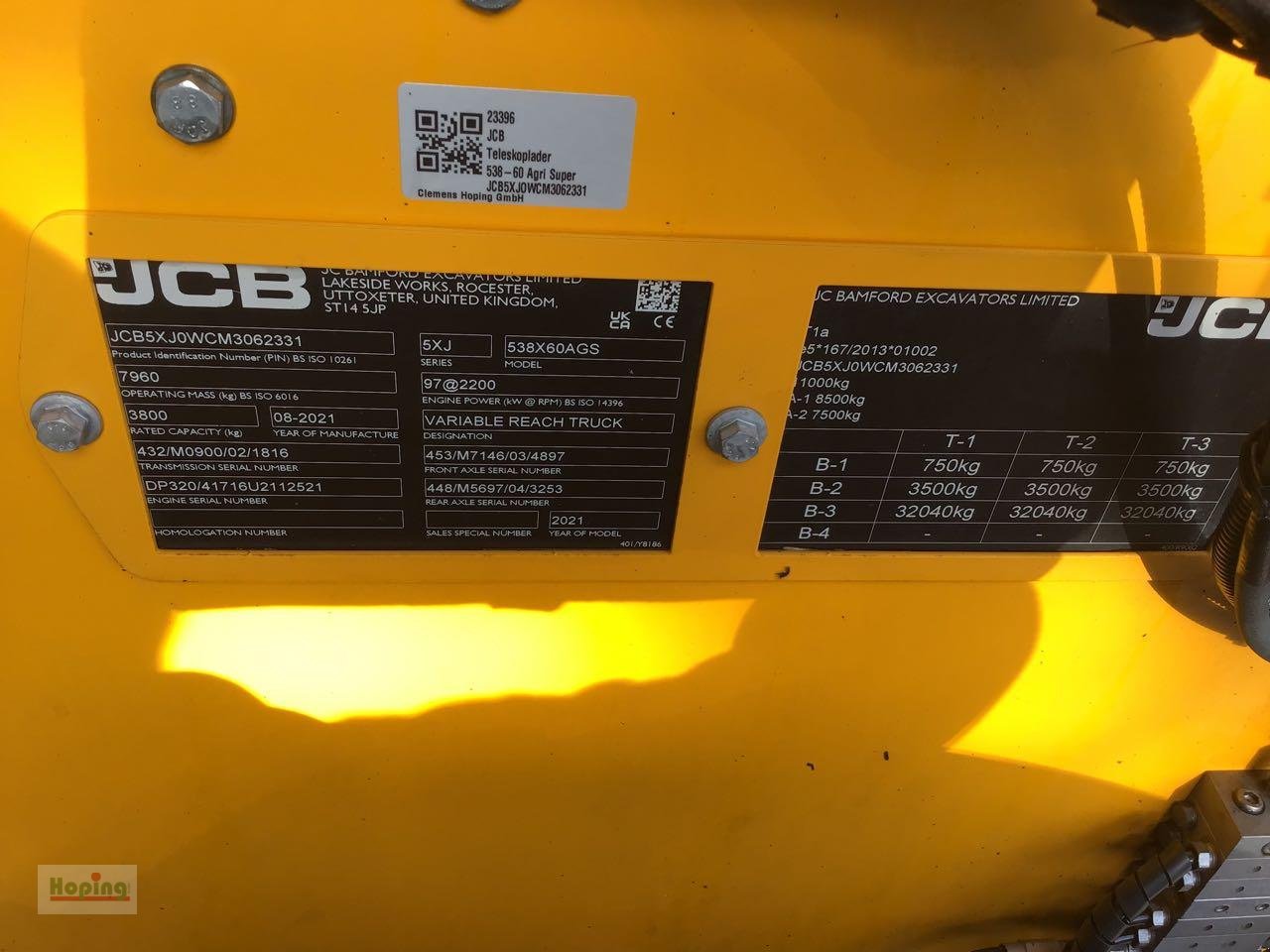 Teleskoplader des Typs JCB 538-60 Agri Super, Gebrauchtmaschine in Bakum (Bild 13)