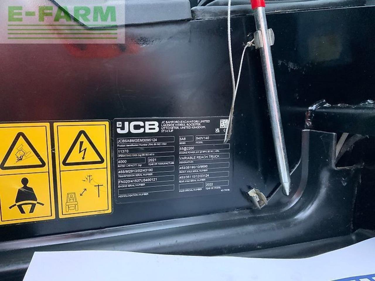 Teleskoplader типа JCB 540-140 hi viz telehandler (st25293), Gebrauchtmaschine в SHAFTESBURY (Фотография 15)