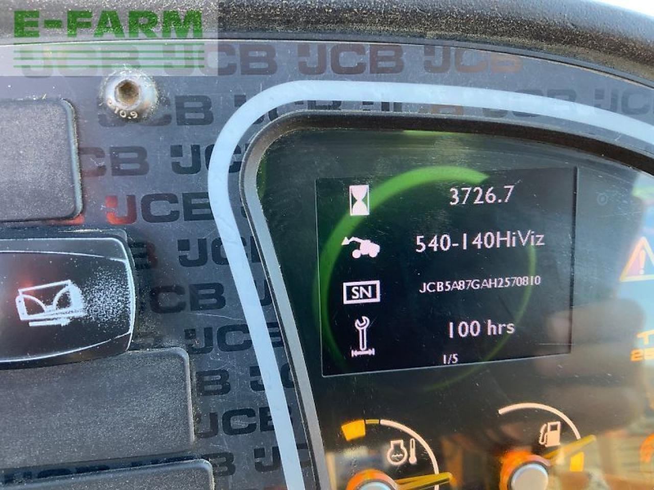 Teleskoplader des Typs JCB 540-140hi viz telehanlder (st24980), Gebrauchtmaschine in SHAFTESBURY (Bild 13)