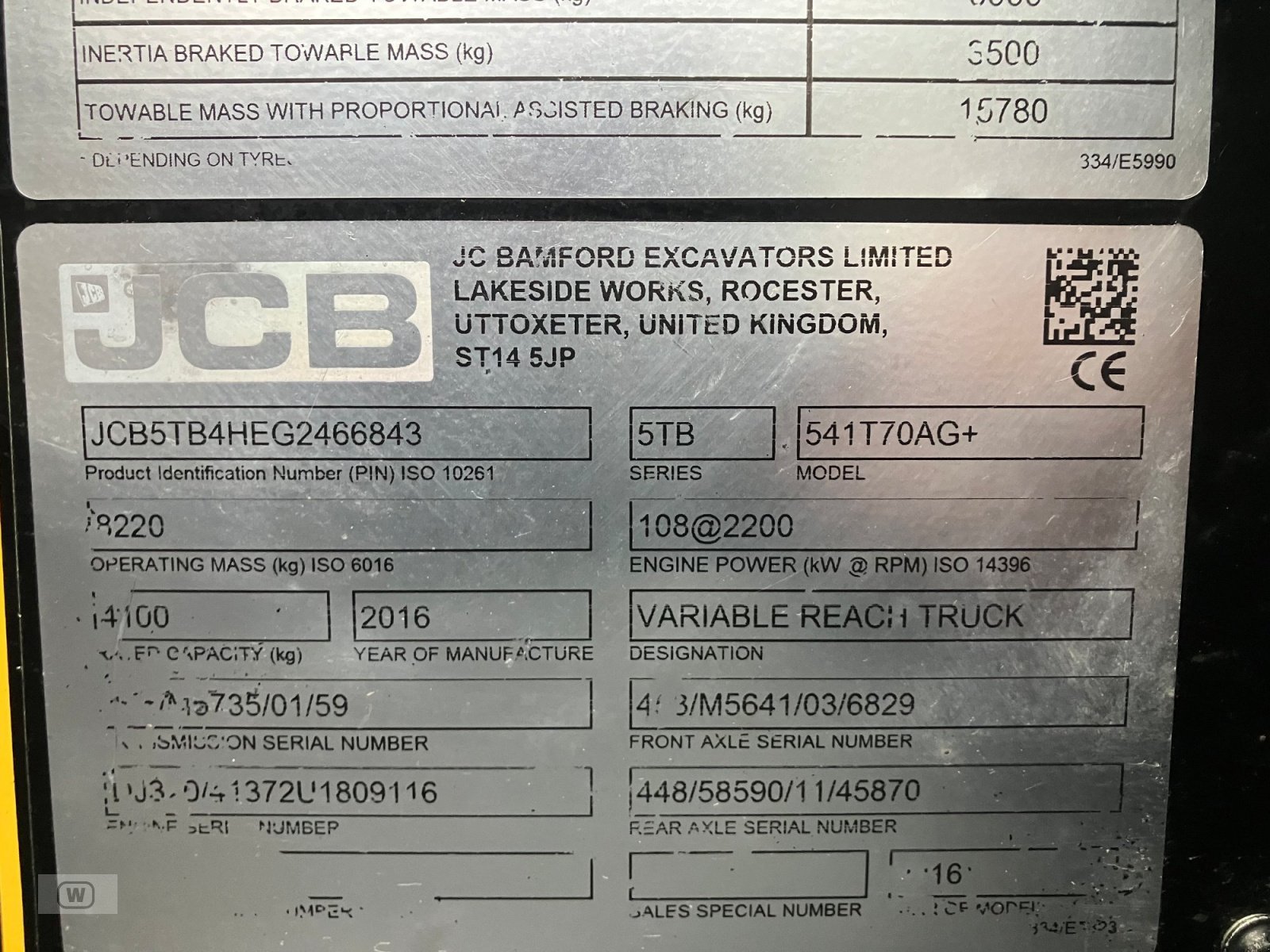 Teleskoplader za tip JCB 541-70 Agri Plus, Gebrauchtmaschine u Zell an der Pram (Slika 26)