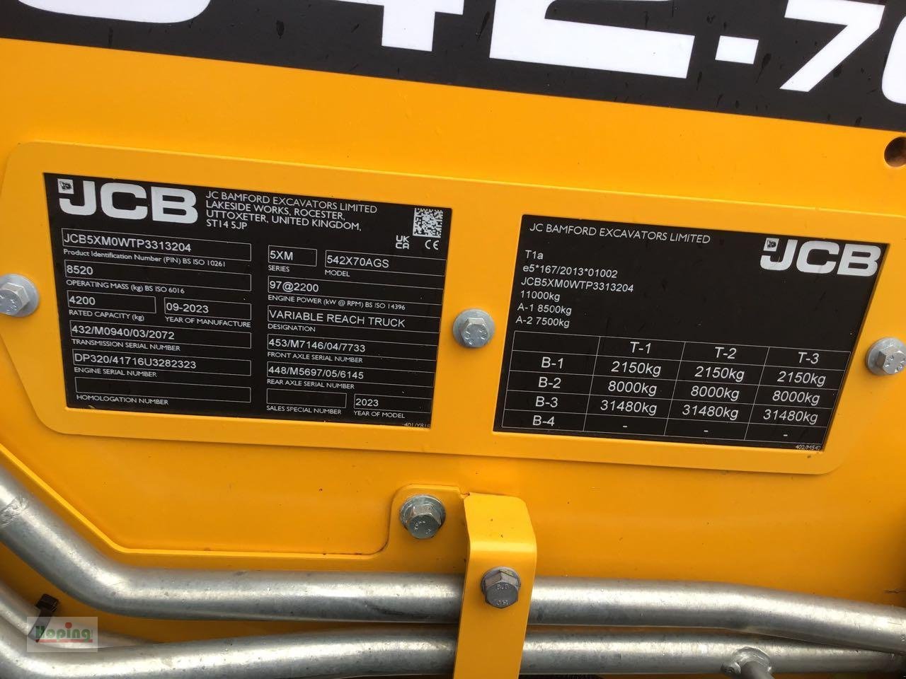 Teleskoplader типа JCB 542-70 AGRI SUPER, Mietmaschine в Bakum (Фотография 5)