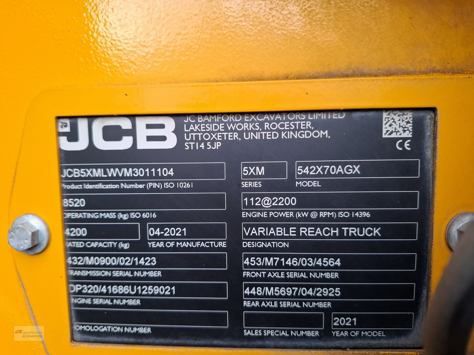 Teleskoplader типа JCB 542-70 Agri Xtra - DualTev VT, Gebrauchtmaschine в Altenberge (Фотография 15)