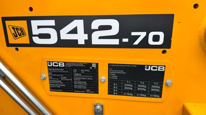 Teleskoplader del tipo JCB 542-70 AGRIPRO 50km/h 175 PS Garantie bis 2028/3000Bh, Gebrauchtmaschine In Neubrandenburg (Immagine 19)