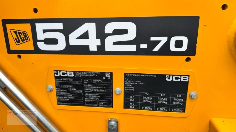 Teleskoplader del tipo JCB 542-70 AGRIPRO 50km/h 175 PS Garantie, Gebrauchtmaschine In Neubrandenburg (Immagine 19)