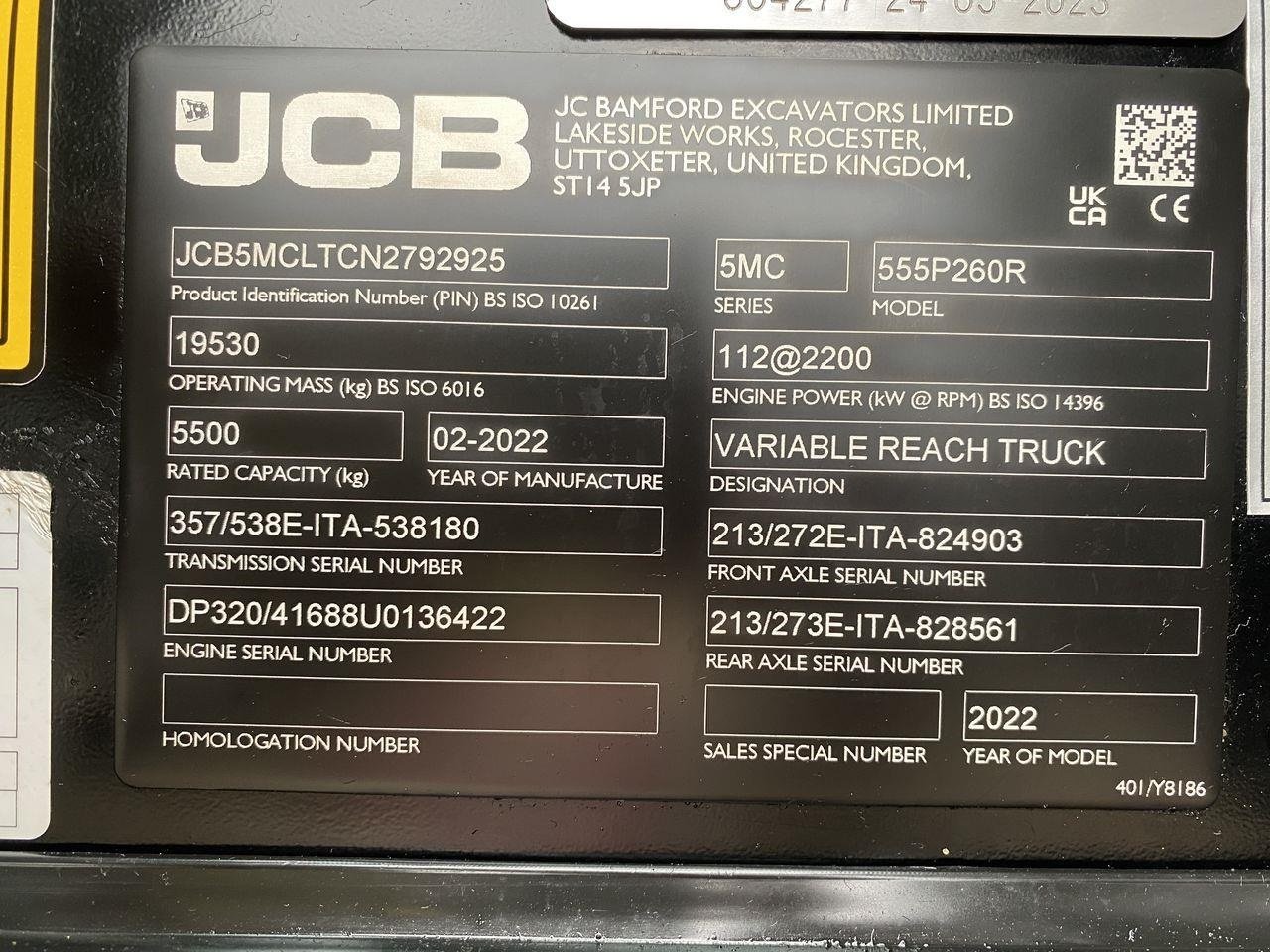 Teleskoplader typu JCB 555-260R, Gebrauchtmaschine v Skive (Obrázek 11)