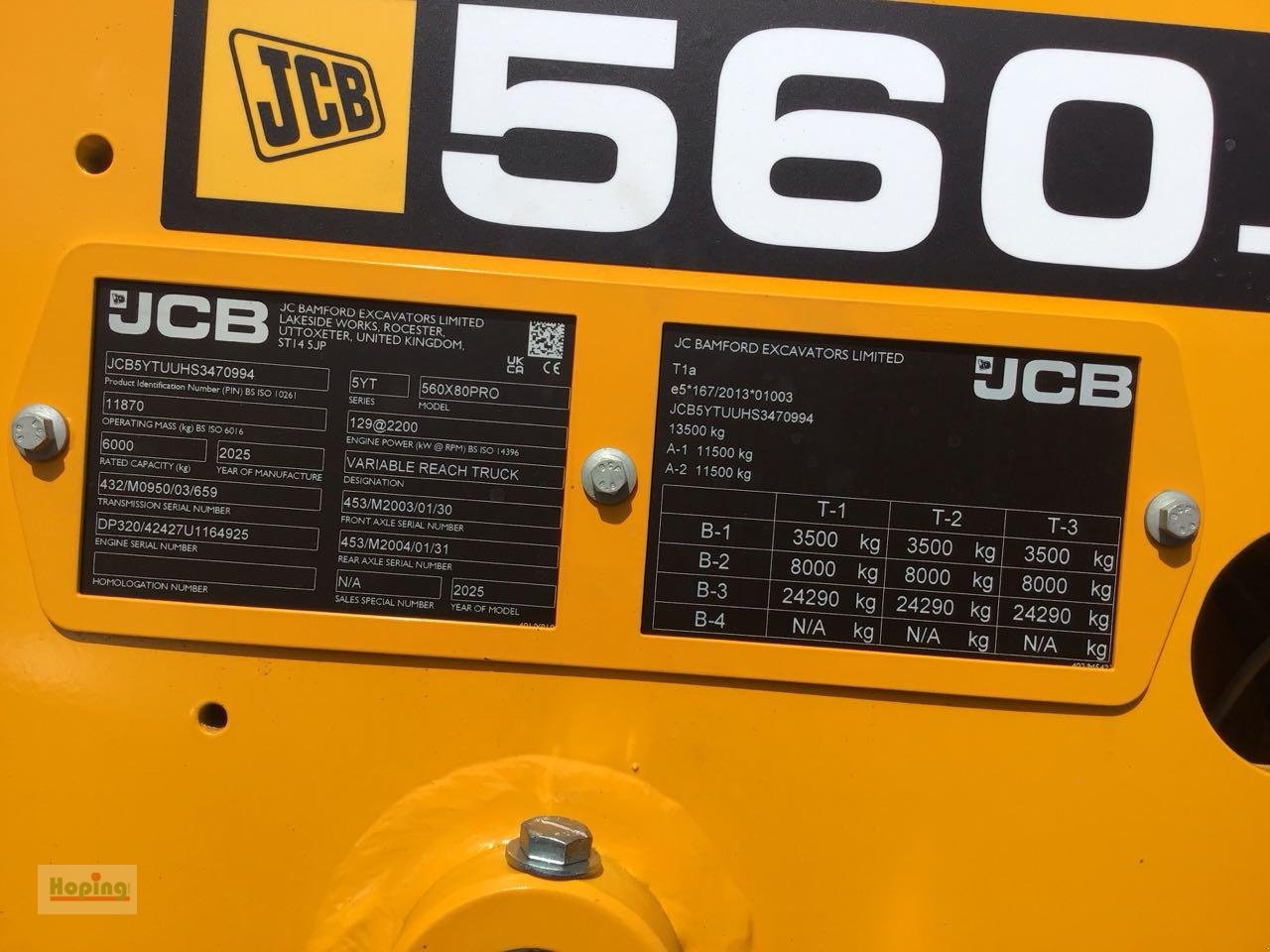 Teleskoplader of the type JCB 560-80 AGRI PRO, Neumaschine in Bakum (Picture 5)