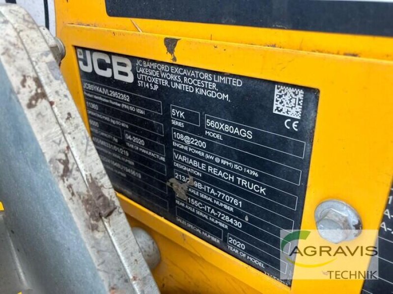 Teleskoplader Türe ait JCB 560-80 AGRI SUPER, Gebrauchtmaschine içinde Wittingen (resim 8)