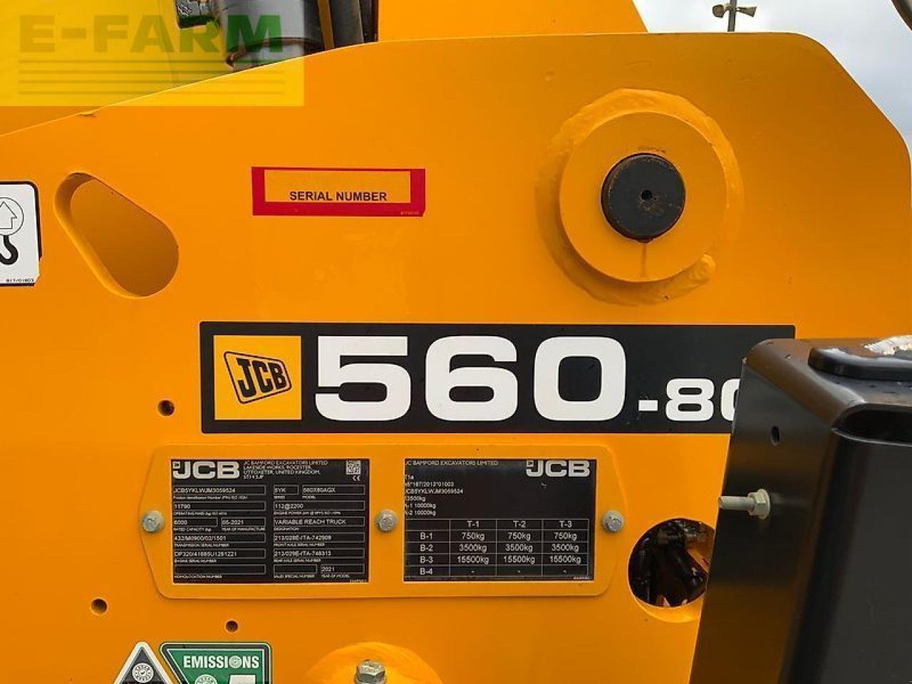 Teleskoplader of the type JCB 560-80 agrixtra telehandler (st25579), Gebrauchtmaschine in SHAFTESBURY (Picture 20)