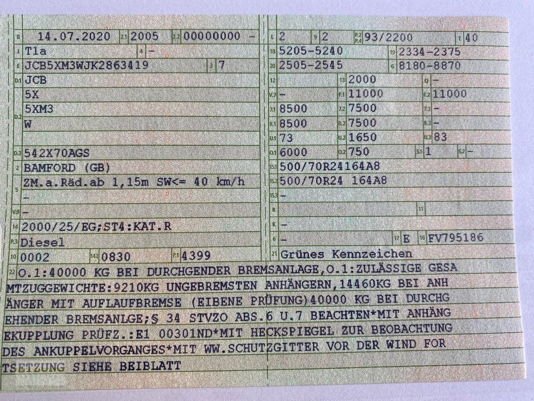 Teleskoplader του τύπου JCB JCB 542-70 AGS - Modell 2020, Gebrauchtmaschine σε Reddelich (Φωτογραφία 17)