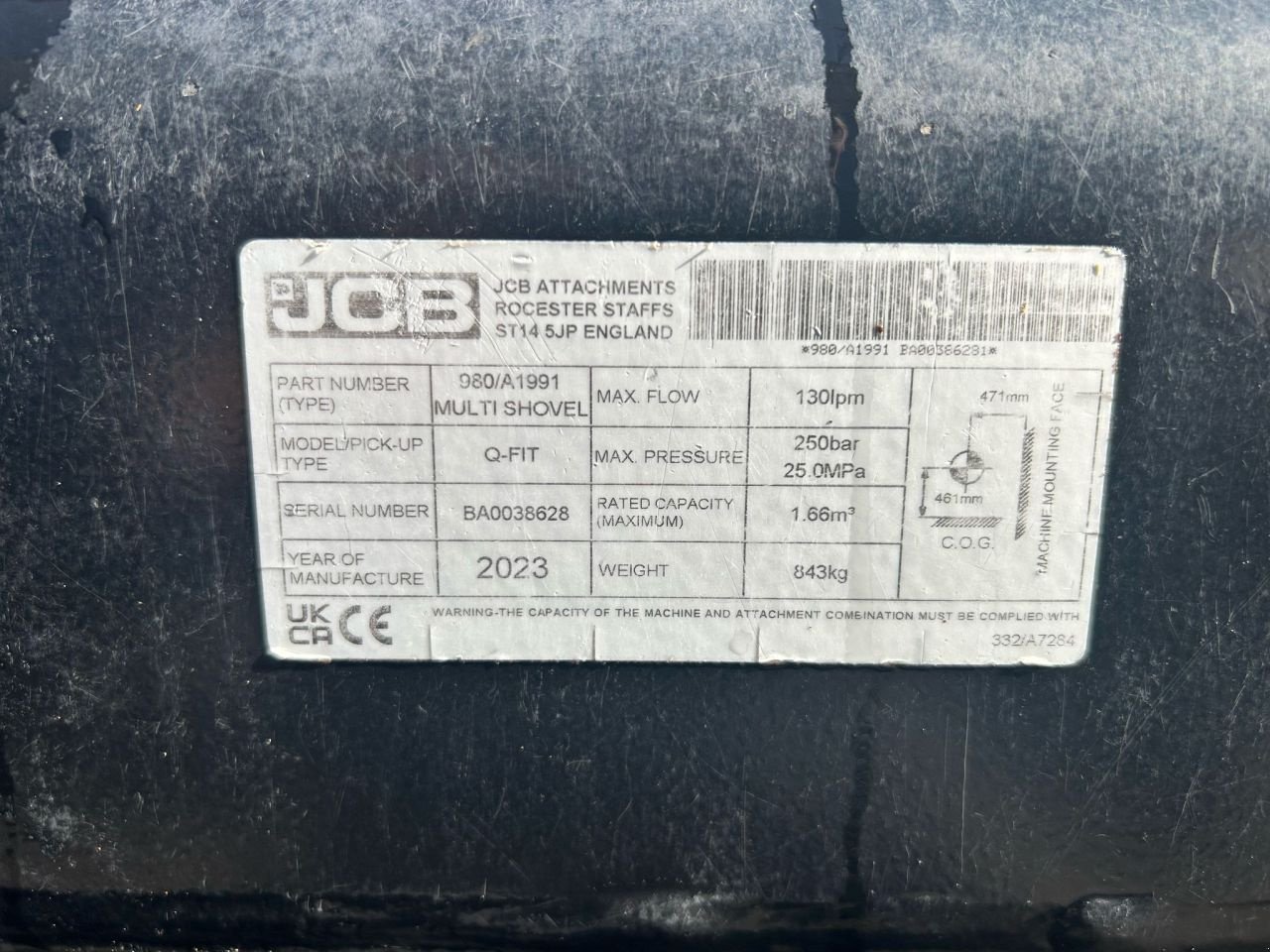 Teleskoplader des Typs JCB Pelikaanbak 2.45m Q-fit, Gebrauchtmaschine in Joure (Bild 9)