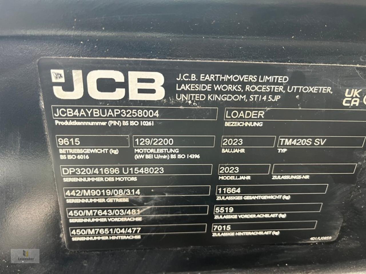 Teleskoplader za tip JCB TM 420 S, Gebrauchtmaschine u Neuhof - Dorfborn (Slika 7)